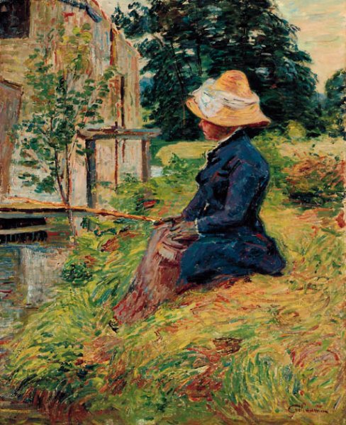 Madame Guillaumin a la peche