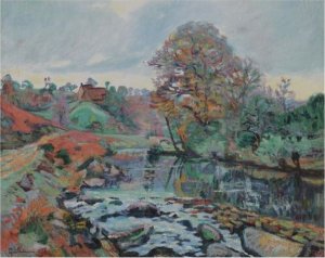 Paysage De La Creuse, Vue Du Pont Charraud