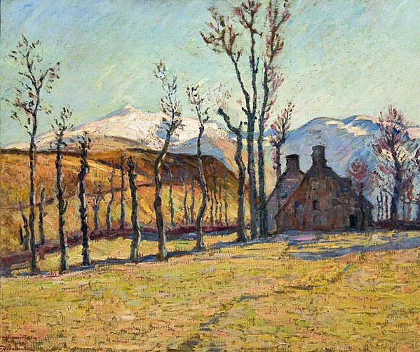 Cottages in a landscape