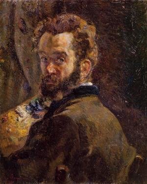 Armand Guillaumin - Self Portrait With Easel